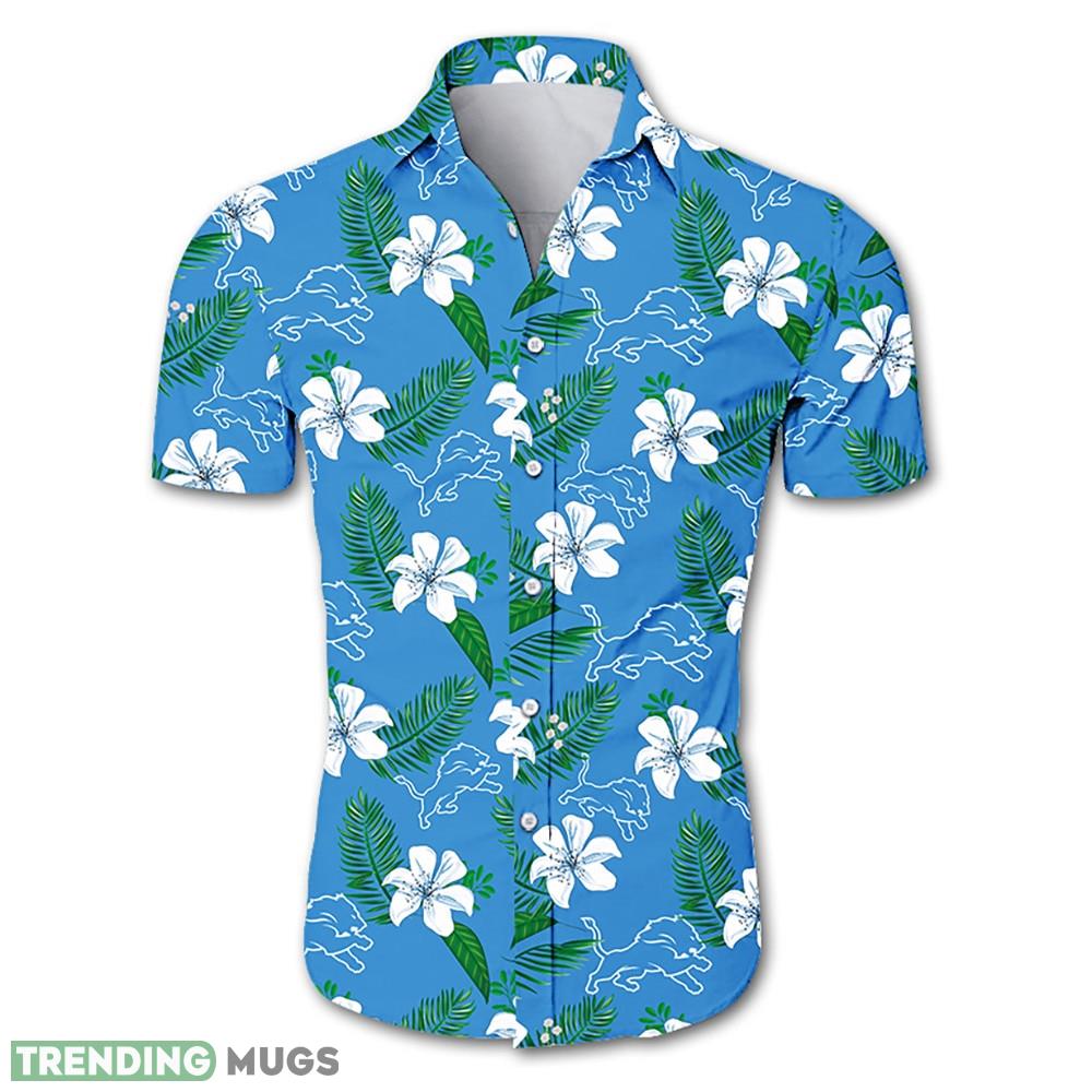 Detroit Lions Hawaiian Shirt Flower Printed Men And Women For Fans - Detroit Lions Hawaiian Shirt Tropical Flower summer 2020_1 Detroit Lions Hawaiian Shirt Flower Printed Men And Women For Fans - Detroit Lions Hawaiian Shirt Tropical Flower summer 2020_1
