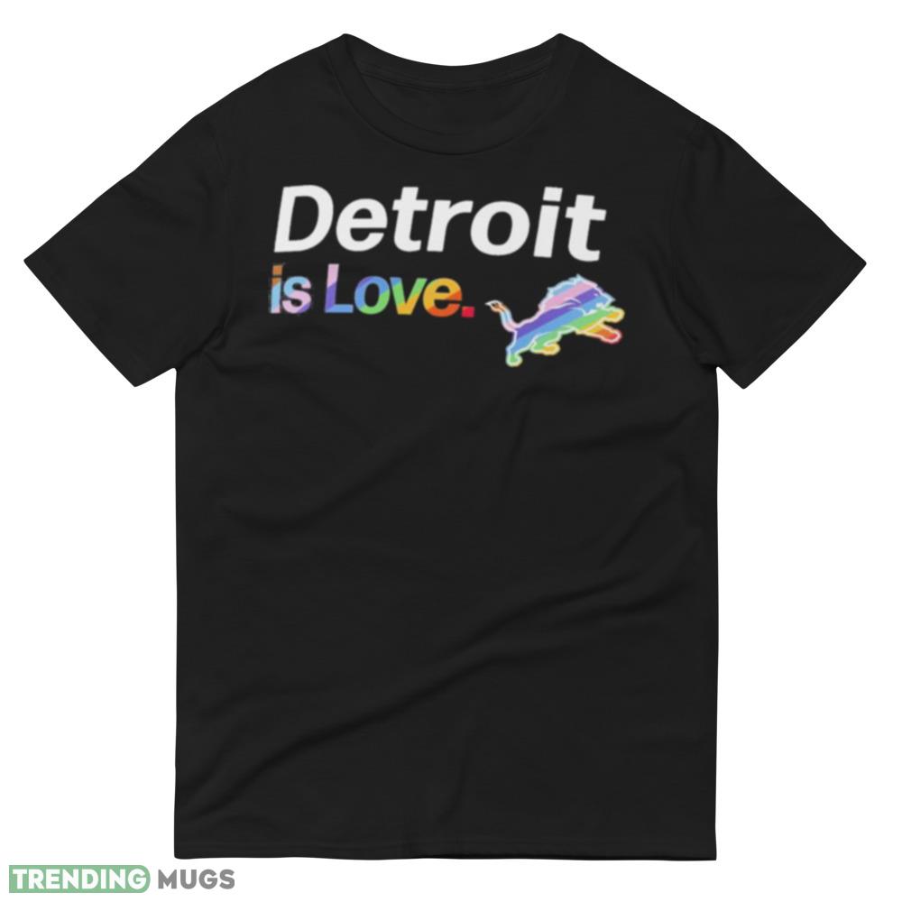 Detroit Lions is love city pride team logo Design T Shirt Dark Shirt Detroit Lions is love city pride team logo Design T Shirt Dark Shirt