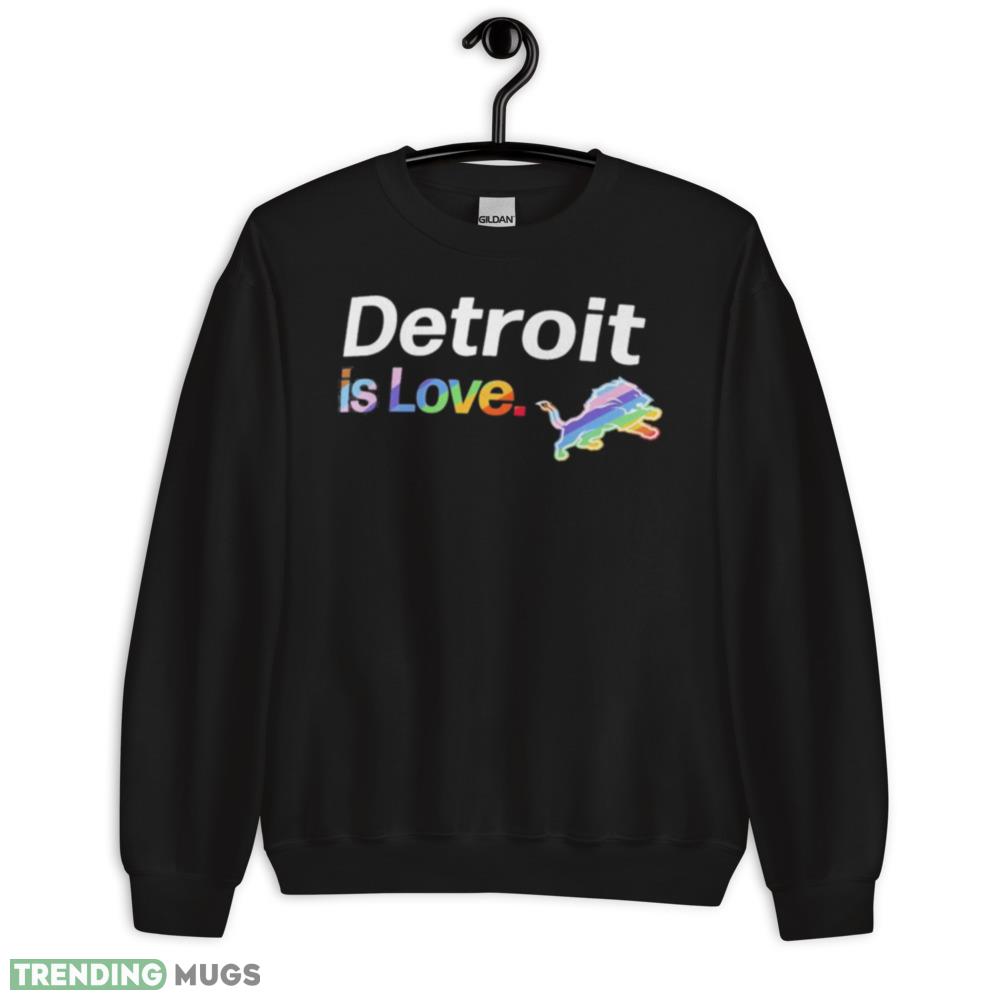 Detroit Lions is love city pride team logo Design T Shirt - 18000 Unisex Heavy Blend Crewneck Sweatshirt Detroit Lions is love city pride team logo Design T Shirt - 18000 Unisex Heavy Blend Crewneck Sweatshirt