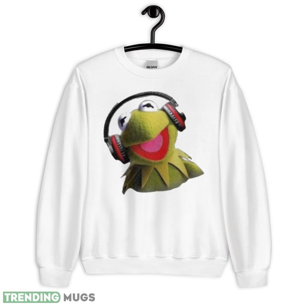 Disney Muppet Babies Kermit Headphones Shirt - 18000 Unisex Heavy Blend Crewneck Sweatshirt Disney Muppet Babies Kermit Headphones Shirt - 18000 Unisex Heavy Blend Crewneck Sweatshirt