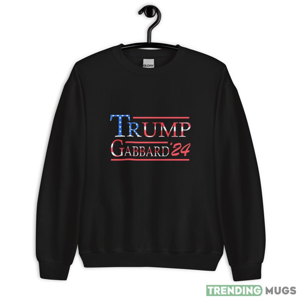 Donald Trump Tulsi Gabbard 2024 Design 1 Black T Shirt - 18000 Unisex Heavy Blend Crewneck Sweatshirt Donald Trump Tulsi Gabbard 2024 Design 1 Black T Shirt - 18000 Unisex Heavy Blend Crewneck Sweatshirt