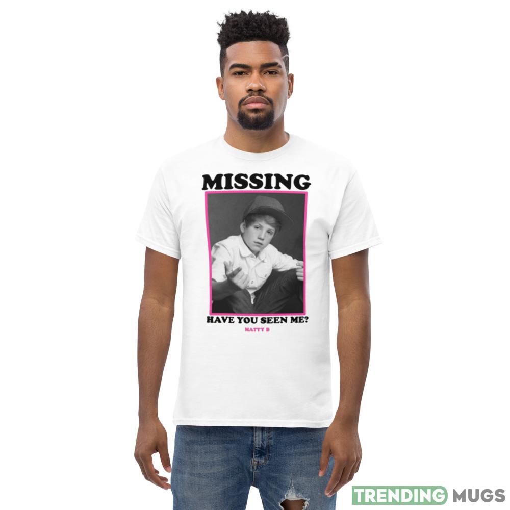 Free Matty B Missing Graphic shirt Light Shirt Free Matty B Missing Graphic shirt Light Shirt