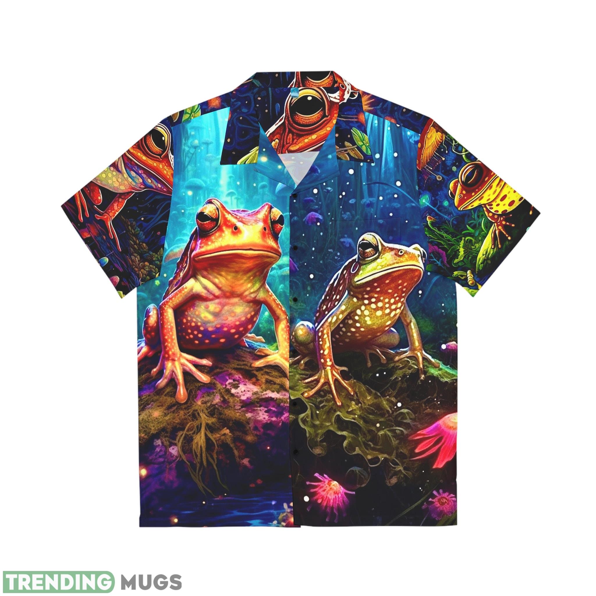 Frog Mens Hawaiian Shirt Printed Gift For Mens And Women - Frog Men_s Hawaiian Shirt (AOP)_1 Frog Mens Hawaiian Shirt Printed Gift For Mens And Women - Frog Men_s Hawaiian Shirt (AOP)_1