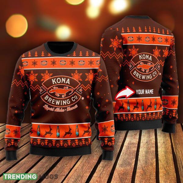Funny Kona Brewing Ugly Christmas Sweater Custom Name Gift For Christmas - Funny Kona Brewing Ugly Christmas Sweater Custom Name Gift For Christmas Funny Kona Brewing Ugly Christmas Sweater Custom Name Gift For Christmas - Funny Kona Brewing Ugly Christmas Sweater Custom Name Gift For Christmas