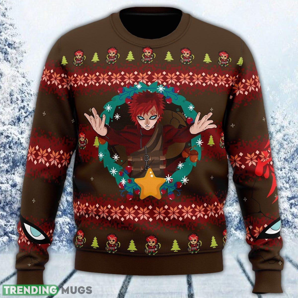 Gaara Naruto Ugly Sweater Men And Women Gift For Christmas - Gaara Naruto Ugly Christmas Sweater_1