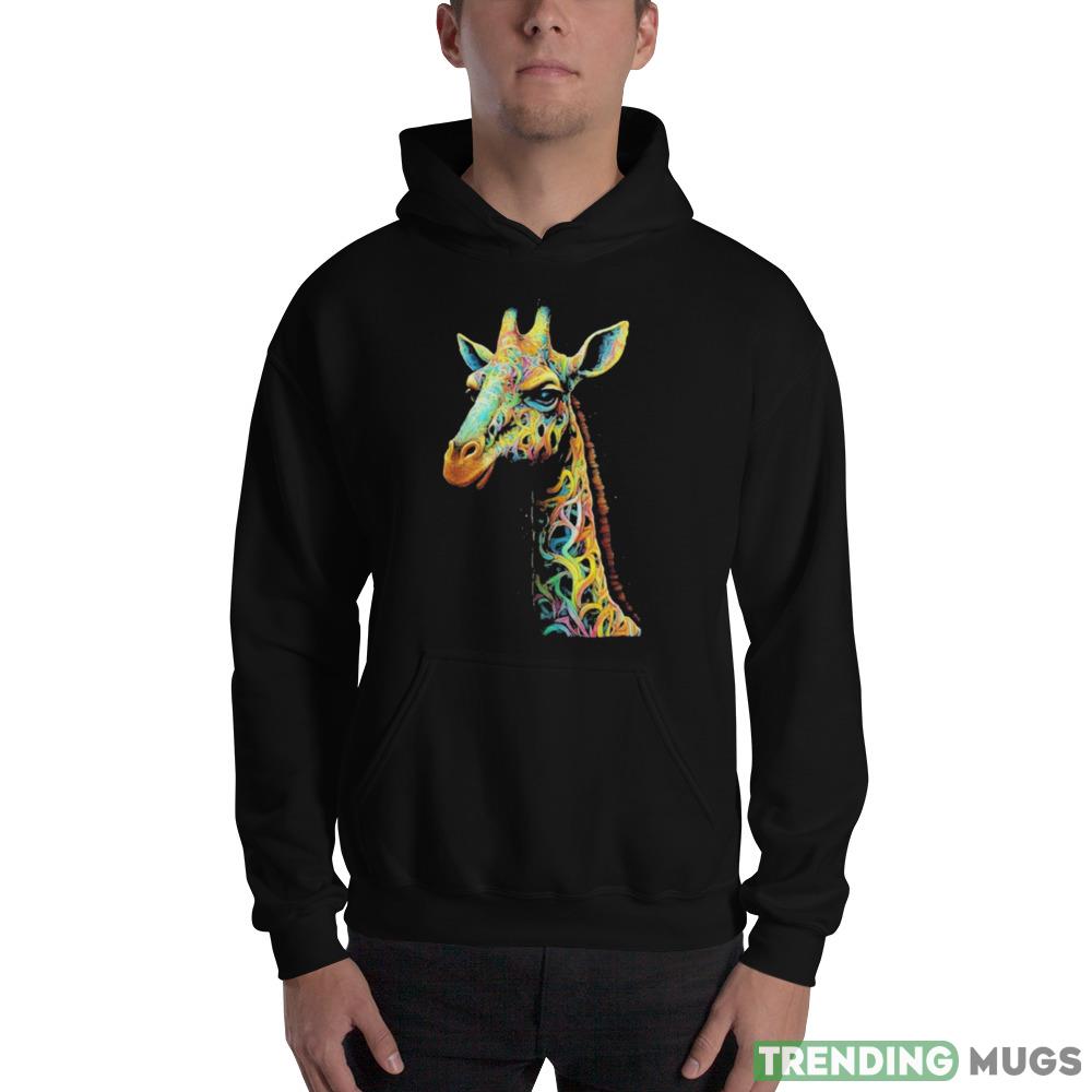 Giraffe Trippy Shirt Dark Shirt Giraffe Trippy Shirt Dark Shirt
