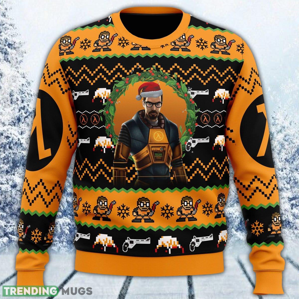 Gordon Freeman Half-Life Ugly Sweater Men And Women Gift For Christmas - Gordon Freeman Half-Life Ugly Christmas Sweater_1 Gordon Freeman Half-Life Ugly Sweater Men And Women Gift For Christmas - Gordon Freeman Half-Life Ugly Christmas Sweater_1