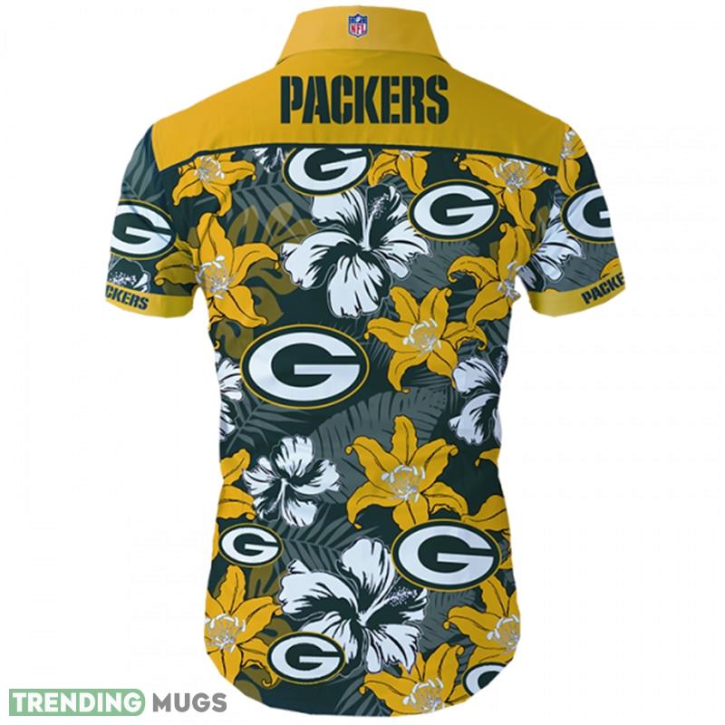 Green Bay Packers Hawaiian Shirt Flower Men And Women For Fans Hawaiian Shirt Green Bay Packers Hawaiian Shirt Flower Men And Women For Fans Hawaiian Shirt