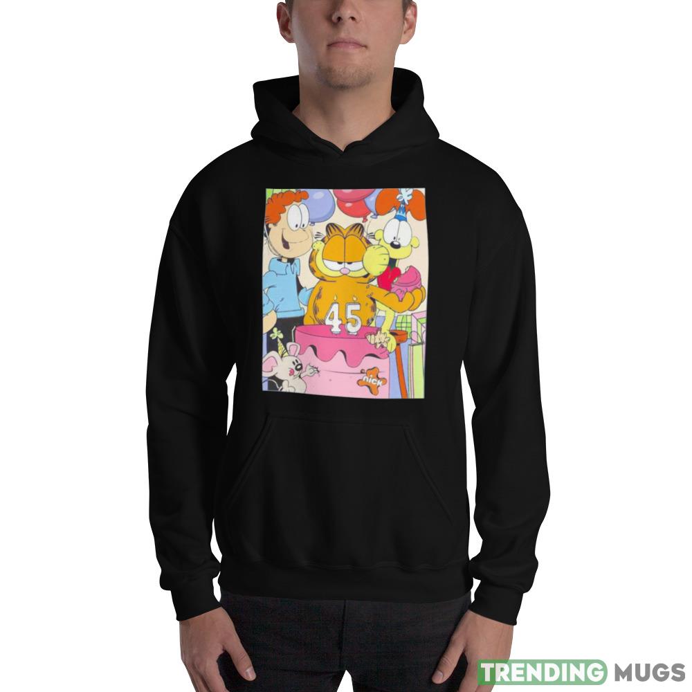 Happy Birthday Garfield 45 Old shirt Dark Shirt Happy Birthday Garfield 45 Old shirt Dark Shirt