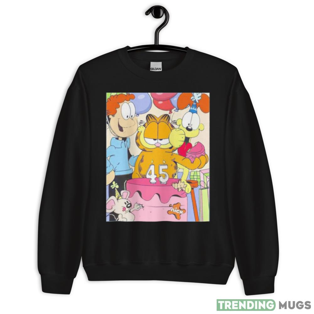 Happy Birthday Garfield 45 Old shirt - 18000 Unisex Heavy Blend Crewneck Sweatshirt Happy Birthday Garfield 45 Old shirt - 18000 Unisex Heavy Blend Crewneck Sweatshirt