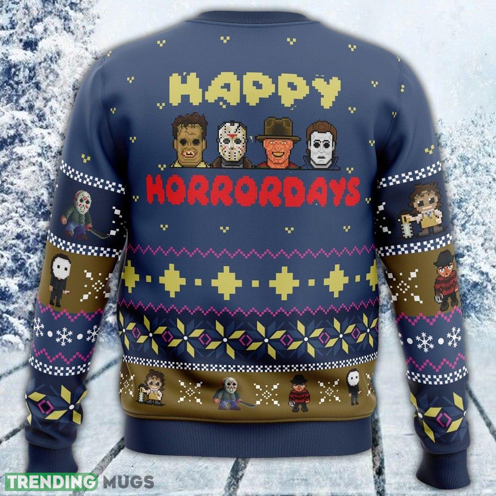 Happy Horrordays Halloween Ugly Sweater Men And Women Gift For Christmas 3D Sweater Happy Horrordays Halloween Ugly Sweater Men And Women Gift For Christmas 3D Sweater