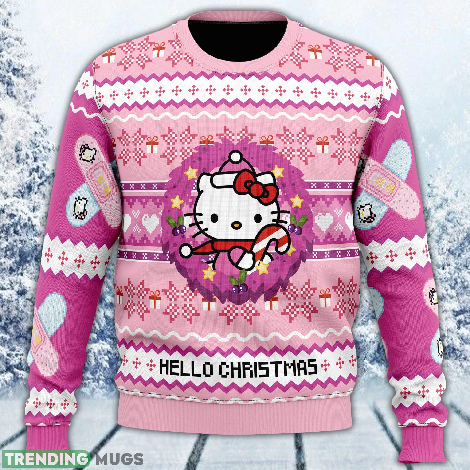 Hello Hello Kitty Ugly Sweater Men And Women Gift For Christmas - Hello Christmas Hello Kitty Ugly Christmas Sweater_1 Hello Hello Kitty Ugly Sweater Men And Women Gift For Christmas - Hello Christmas Hello Kitty Ugly Christmas Sweater_1
