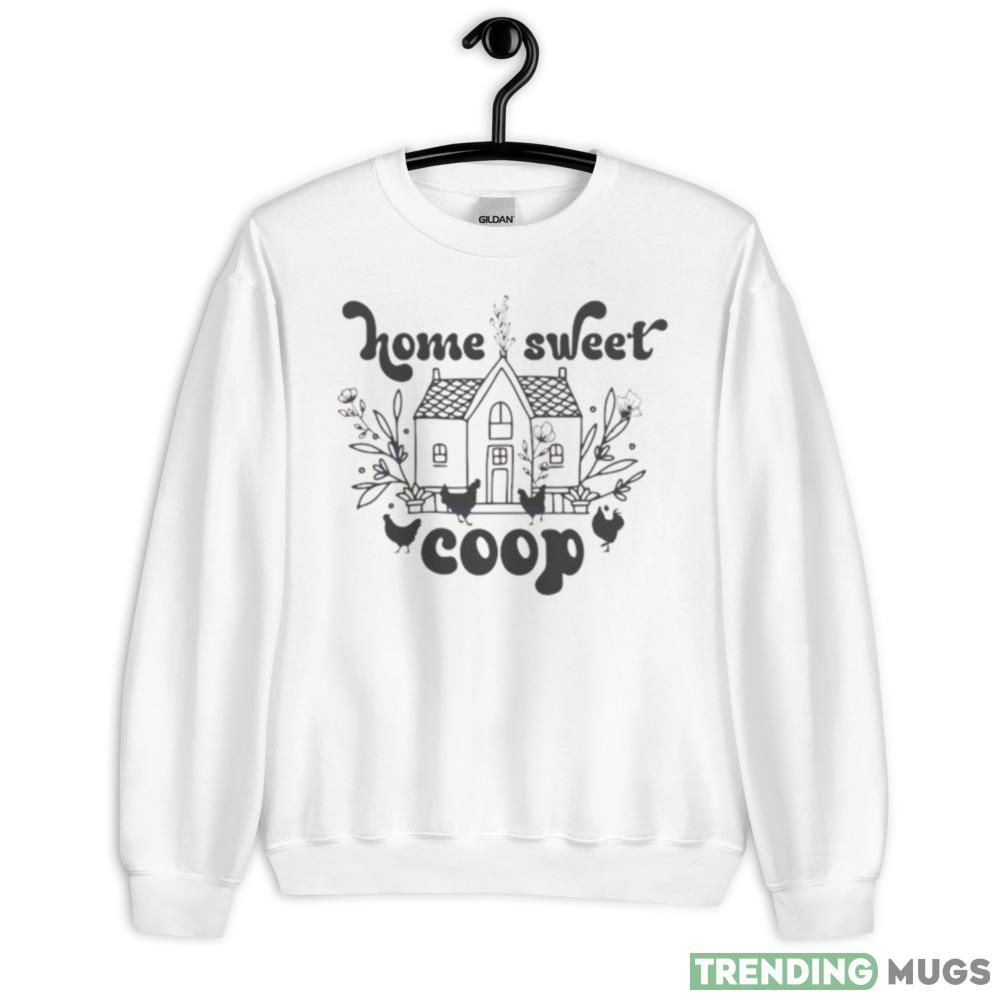 Home Sweet Coop Wildflower Chicken Shirt - 18000 Unisex Heavy Blend Crewneck Sweatshirt Home Sweet Coop Wildflower Chicken Shirt - 18000 Unisex Heavy Blend Crewneck Sweatshirt