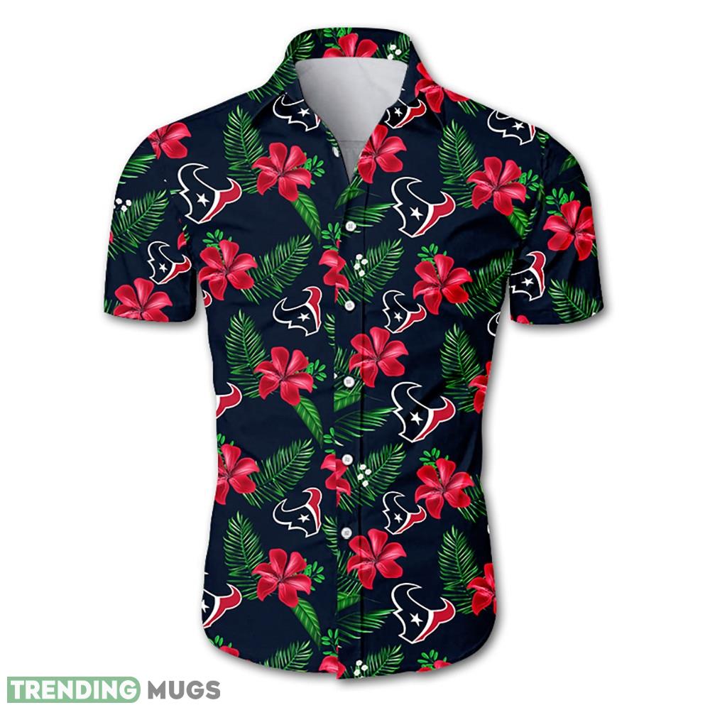Houston Texans Hawaiian Shirt Flower Printed Men And Women For Fans - Houston Texans Hawaiian Shirt Tropical Flower summer 2020_1 Houston Texans Hawaiian Shirt Flower Printed Men And Women For Fans - Houston Texans Hawaiian Shirt Tropical Flower summer 2020_1