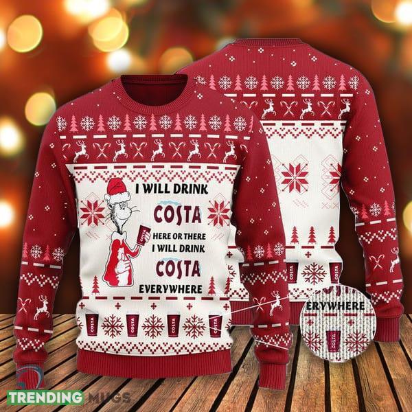 I Will Drink Costa Coffee Everywhere Christmas Sweater Gift For Men And Women - I Will Drink Costa Coffee Everywhere Christmas Sweater Gift For Men And Women I Will Drink Costa Coffee Everywhere Christmas Sweater Gift For Men And Women - I Will Drink Costa Coffee Everywhere Christmas Sweater Gift For Men And Women