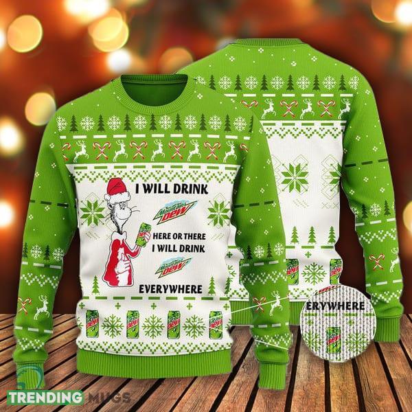 I Will Drink Mountain Dew Everywhere Christmas Sweater Gift For Men And Women - I Will Drink Mountain Dew Everywhere Christmas Sweater Gift For Men And Women I Will Drink Mountain Dew Everywhere Christmas Sweater Gift For Men And Women - I Will Drink Mountain Dew Everywhere Christmas Sweater Gift For Men And Women