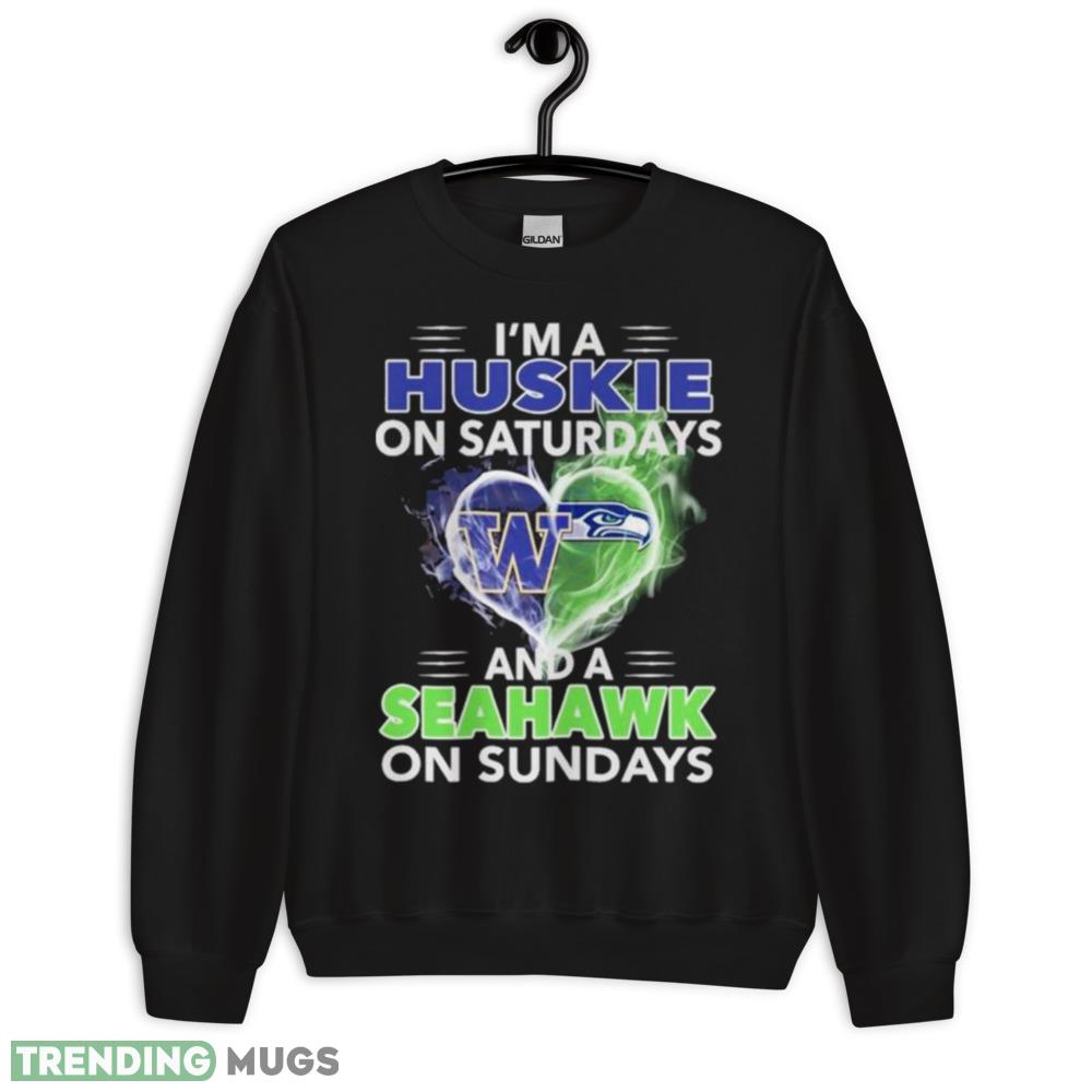 Im a Huskie on Saturdays and a Seahawks on Sundays 2023 shirt - 18000 Unisex Heavy Blend Crewneck Sweatshirt Im a Huskie on Saturdays and a Seahawks on Sundays 2023 shirt - 18000 Unisex Heavy Blend Crewneck Sweatshirt