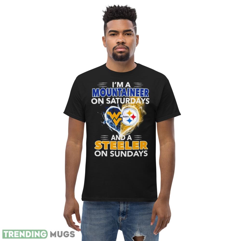 I’m a Mountaineer on Saturdays and a Steeler on Sundays 2023 shirt Dark Shirt I’m a Mountaineer on Saturdays and a Steeler on Sundays 2023 shirt Dark Shirt