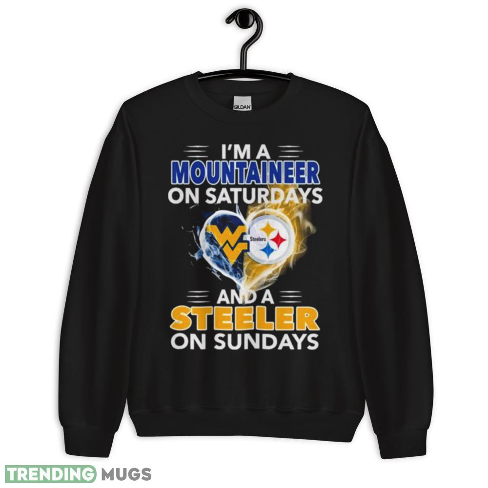 I’m a Mountaineer on Saturdays and a Steeler on Sundays 2023 shirt - 18000 Unisex Heavy Blend Crewneck Sweatshirt I’m a Mountaineer on Saturdays and a Steeler on Sundays 2023 shirt - 18000 Unisex Heavy Blend Crewneck Sweatshirt