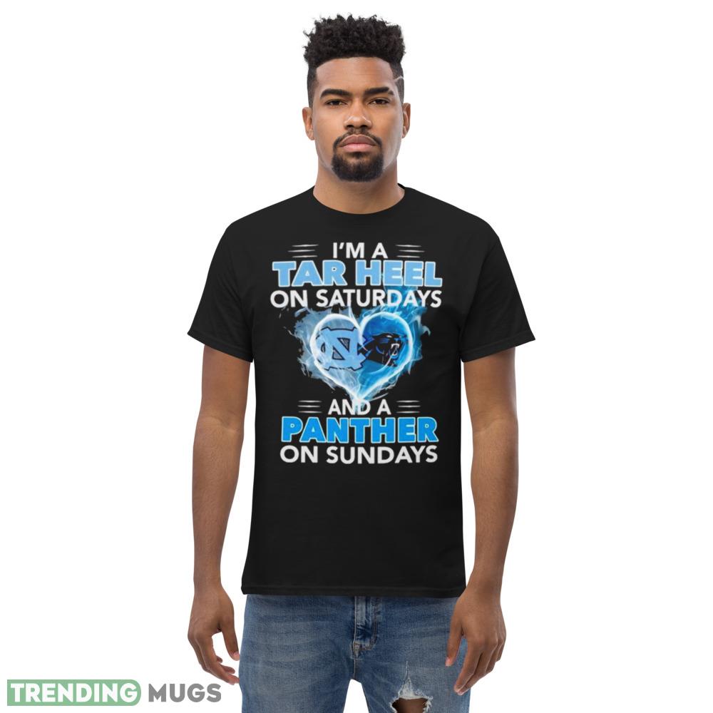 I’m a Tar Heel on Saturdays and a Panther on Sundays 2023 shirt Dark Shirt I’m a Tar Heel on Saturdays and a Panther on Sundays 2023 shirt Dark Shirt