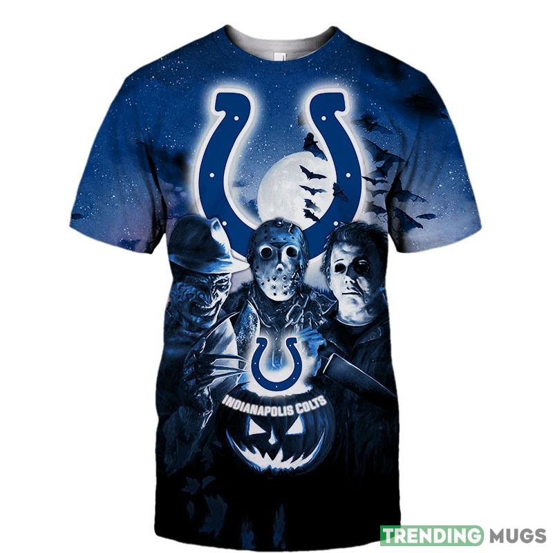 Indianapolis Colts Halloween Horror Night 3d T-Shirt For Men And Women - Indianapolis Colts T-shirt Halloween Horror Night gift for fan_1 Indianapolis Colts Halloween Horror Night 3d T-Shirt For Men And Women - Indianapolis Colts T-shirt Halloween Horror Night gift for fan_1