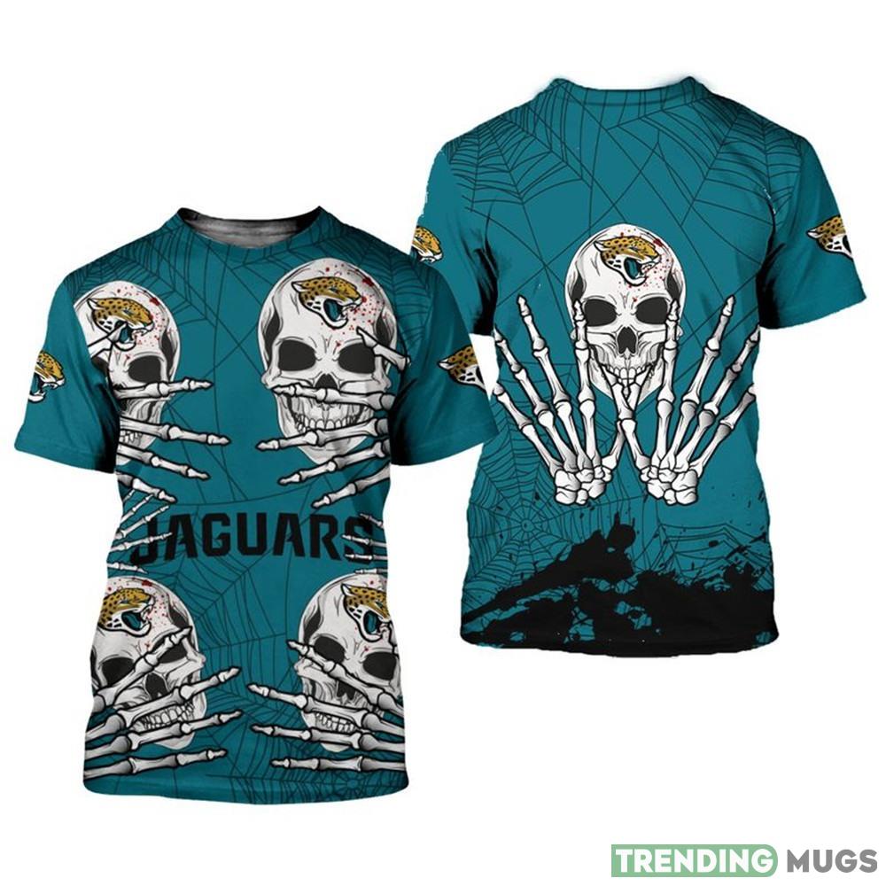 Jacksonville Jaguars Skull For Halloween Graphics 3d T-Shirt For Men And Women - Jacksonville Jaguars T-shirt skull for Halloween graphic_1 Jacksonville Jaguars Skull For Halloween Graphics 3d T-Shirt For Men And Women - Jacksonville Jaguars T-shirt skull for Halloween graphic_1