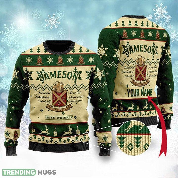 Jameson Irish Whiskey Sweater Custom Name Gift For Christmas - Jameson Irish Whiskey Sweater Custom Name Gift For Christmas Jameson Irish Whiskey Sweater Custom Name Gift For Christmas - Jameson Irish Whiskey Sweater Custom Name Gift For Christmas