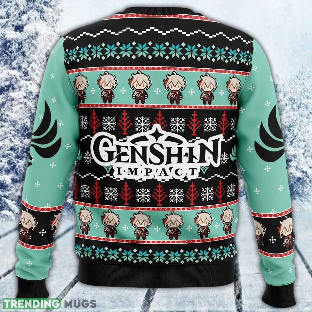 Kazuha Genshin Impact Ugly Sweater Men And Women Gift For Christmas 3D Sweater Kazuha Genshin Impact Ugly Sweater Men And Women Gift For Christmas 3D Sweater