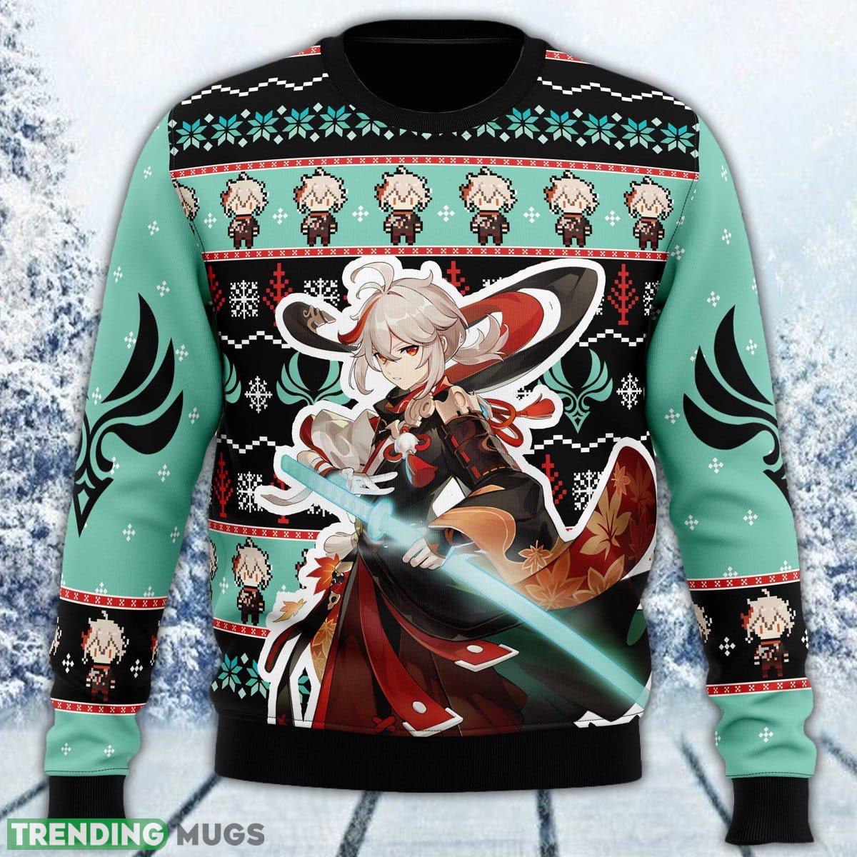 Kazuha Genshin Impact Ugly Sweater Men And Women Gift For Christmas - Kazuha Genshin Impact Ugly Christmas Sweater_1 Kazuha Genshin Impact Ugly Sweater Men And Women Gift For Christmas - Kazuha Genshin Impact Ugly Christmas Sweater_1