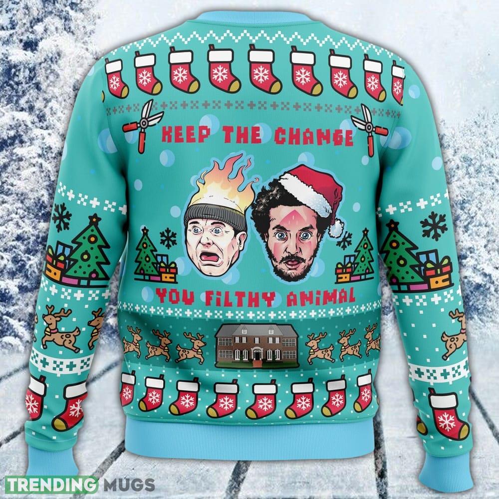 Keep The Change Home Alone Ugly Sweater Men And Women Gift For Christmas 3D Sweater Keep The Change Home Alone Ugly Sweater Men And Women Gift For Christmas 3D Sweater