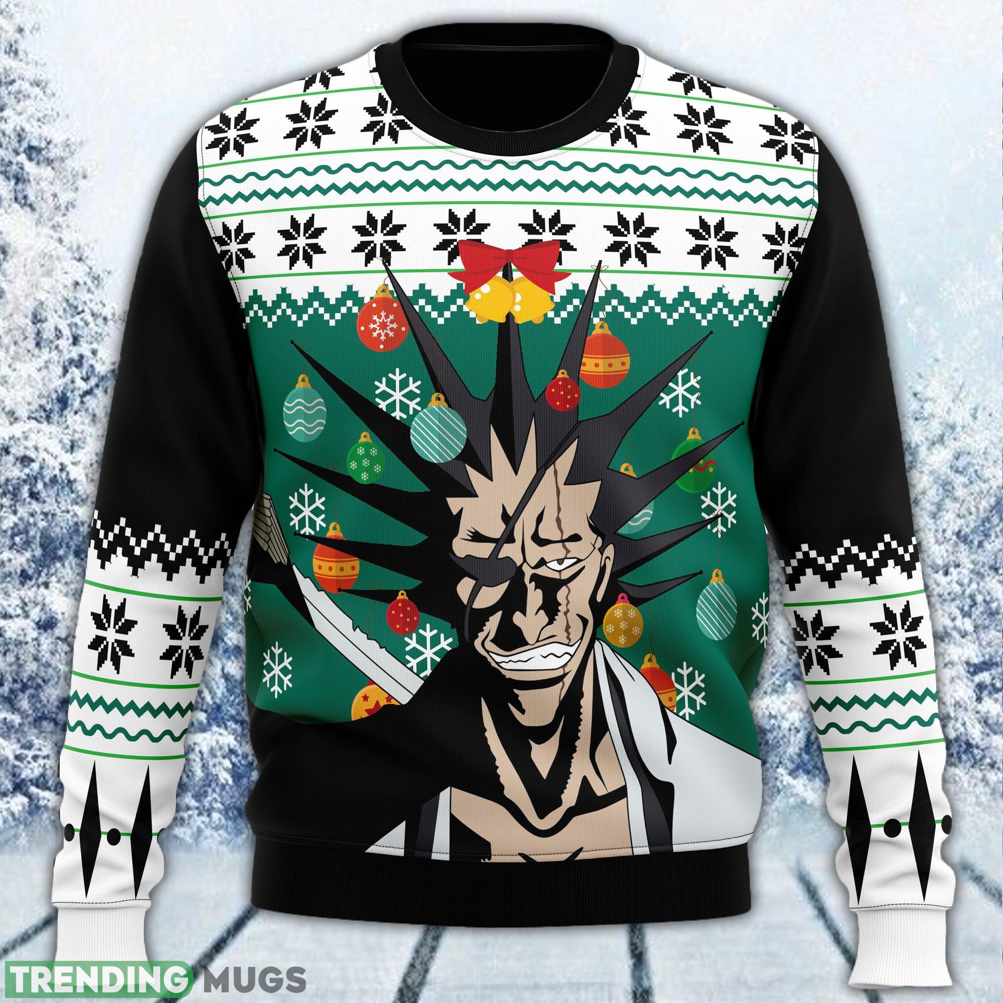 Kenpachi Zaraki Bleach Ugly Sweater Men And Women Gift For Christmas - Kenpachi Zaraki Bleach Ugly Christmas Sweater_1 Kenpachi Zaraki Bleach Ugly Sweater Men And Women Gift For Christmas - Kenpachi Zaraki Bleach Ugly Christmas Sweater_1