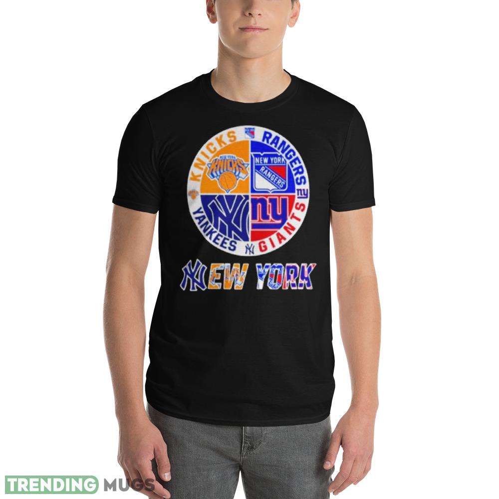 Knicks Rangers Yankees And Giants New York Sport Teams shirt Dark Shirt Knicks Rangers Yankees And Giants New York Sport Teams shirt Dark Shirt
