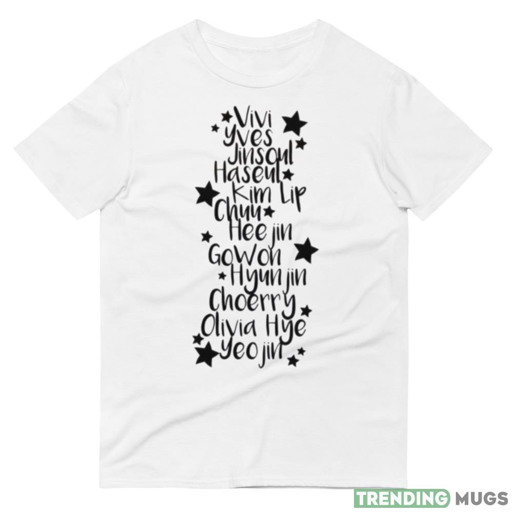 Kpop Black Version Loona shirt Light Shirt Kpop Black Version Loona shirt Light Shirt