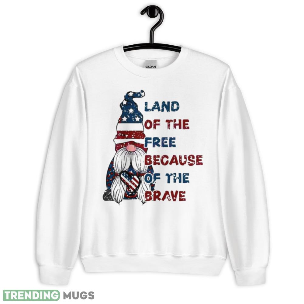 Land Of The Free Because Of The Brave Cute Shirt - 18000 Unisex Heavy Blend Crewneck Sweatshirt Land Of The Free Because Of The Brave Cute Shirt - 18000 Unisex Heavy Blend Crewneck Sweatshirt