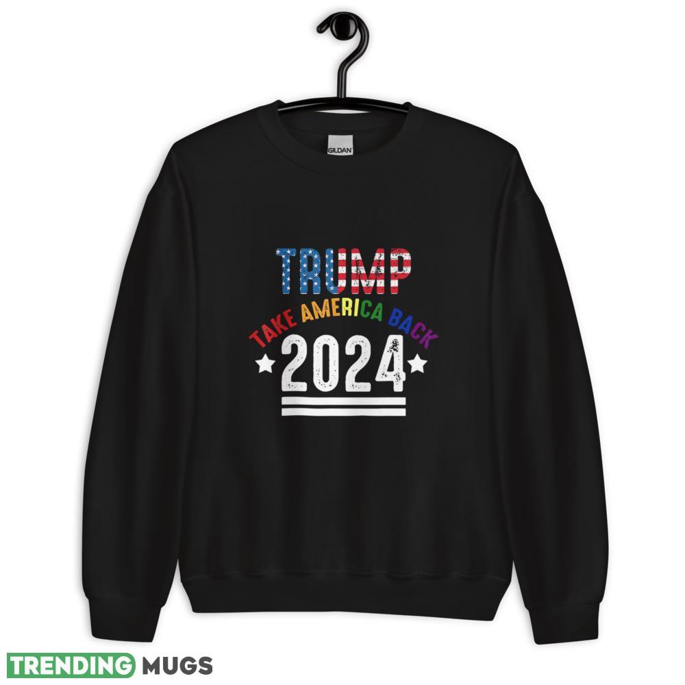 LGBT Pride Trump 2024 Take America Back Funny Gay Lesbian Classic T Shirt - 18000 Unisex Heavy Blend Crewneck Sweatshirt LGBT Pride Trump 2024 Take America Back Funny Gay Lesbian Classic T Shirt - 18000 Unisex Heavy Blend Crewneck Sweatshirt