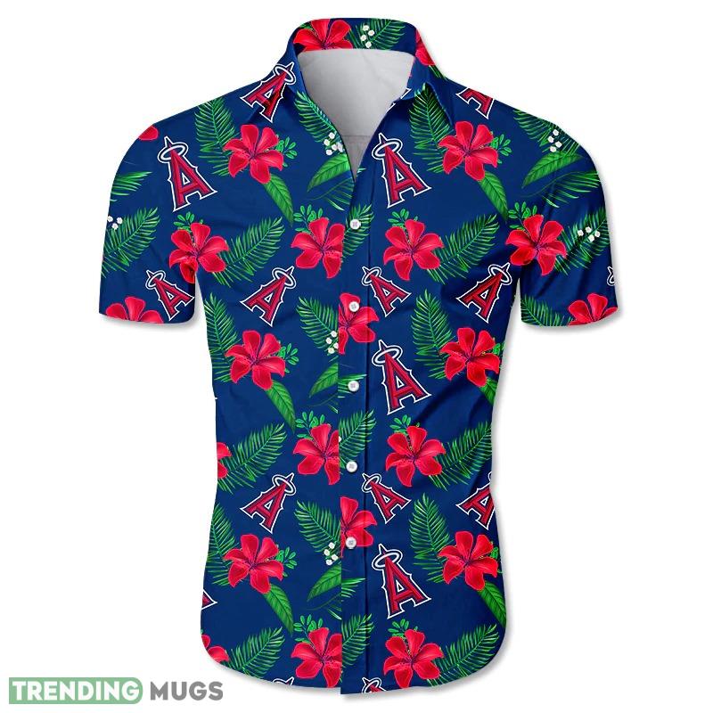 Los Angeles Angels Hawaiian Shirt flower Men And Women For Fans - Los Angeles Angels Hawaiian Shirt Tropical flower gift for fans_1 Los Angeles Angels Hawaiian Shirt flower Men And Women For Fans - Los Angeles Angels Hawaiian Shirt Tropical flower gift for fans_1