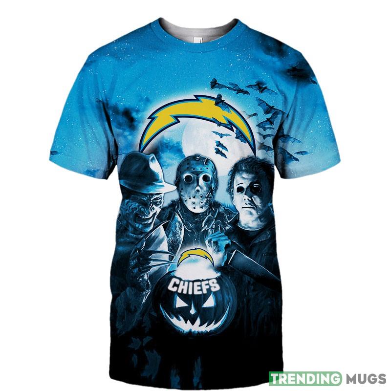 Los Angeles Chargers Halloween Horror Night 3d T-Shirt For Men And Women - Los Angeles Chargers T-shirt Halloween Horror Night gift for fan_1 Los Angeles Chargers Halloween Horror Night 3d T-Shirt For Men And Women - Los Angeles Chargers T-shirt Halloween Horror Night gift for fan_1