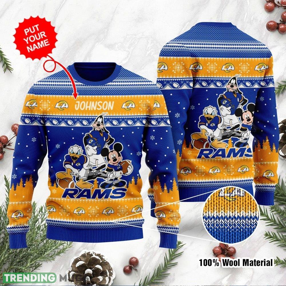 Los Angeles Rams Disney Donald Duck Mickey Mouse Goofy Personalized Name Sweater Gift For Christmas - Los Angeles Rams Disney Donald Duck Mickey Mouse Goofy Personalized Name Sweater Gift For Christmas Los Angeles Rams Disney Donald Duck Mickey Mouse Goofy Personalized Name Sweater Gift For Christmas - Los Angeles Rams Disney Donald Duck Mickey Mouse Goofy Personalized Name Sweater Gift For Christmas