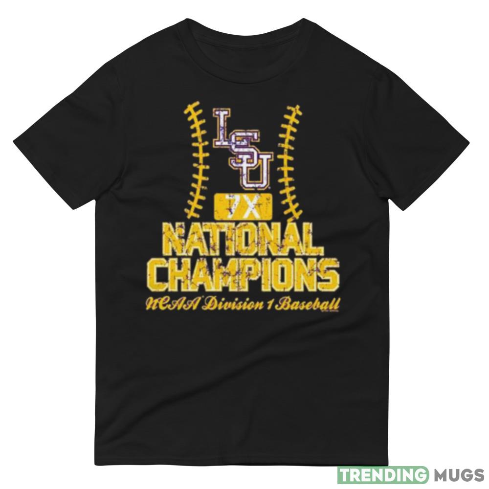 LSU 7X College World Series Champions NCAA Division I Baseball shirt Dark Shirt LSU 7X College World Series Champions NCAA Division I Baseball shirt Dark Shirt
