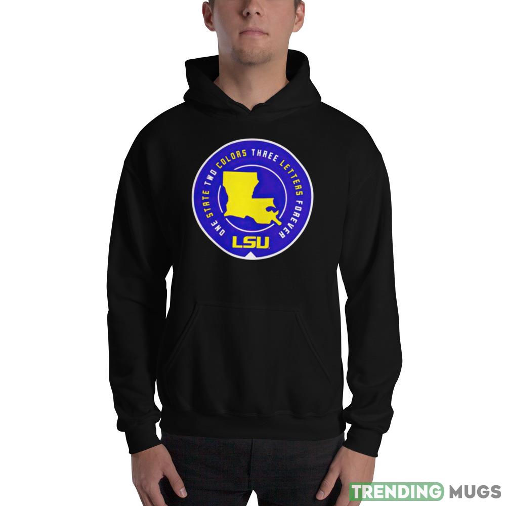 lsu one state two colors three letters forever shirt Dark Shirt lsu one state two colors three letters forever shirt Dark Shirt
