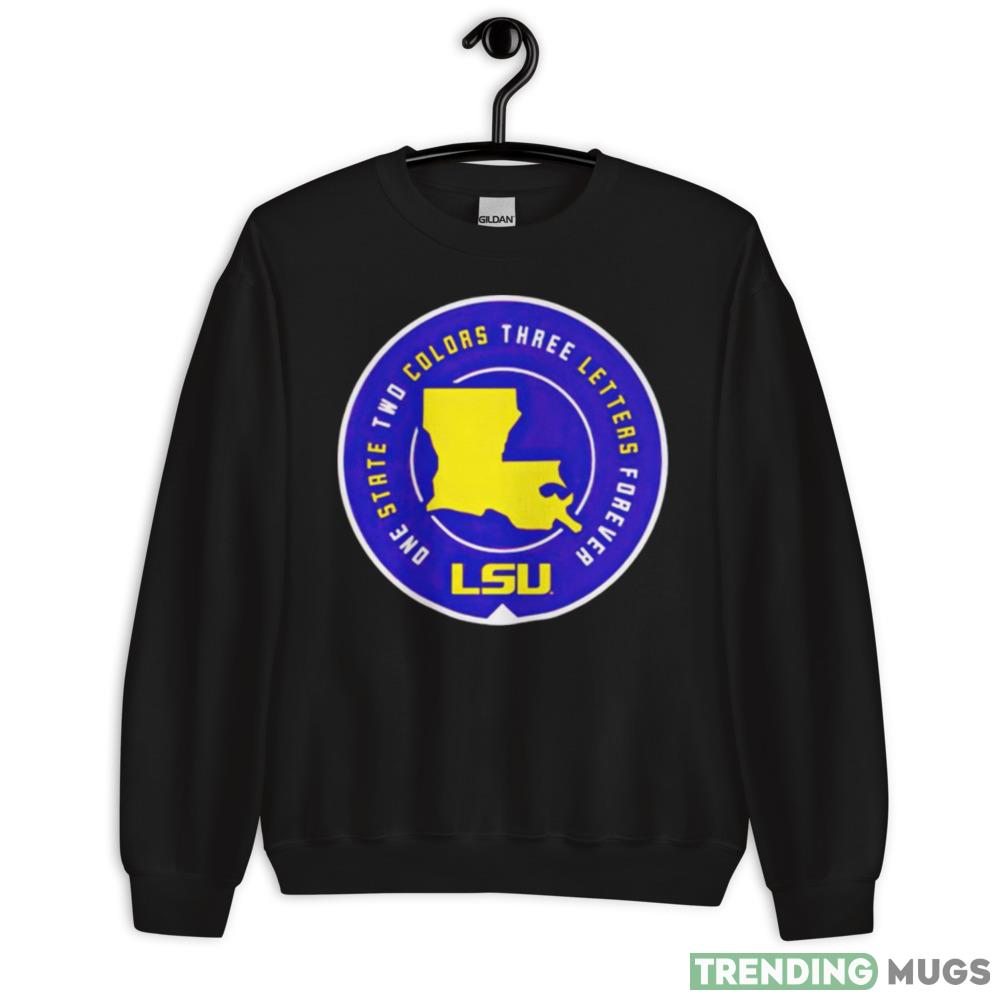 lsu one state two colors three letters forever shirt - 18000 Unisex Heavy Blend Crewneck Sweatshirt lsu one state two colors three letters forever shirt - 18000 Unisex Heavy Blend Crewneck Sweatshirt