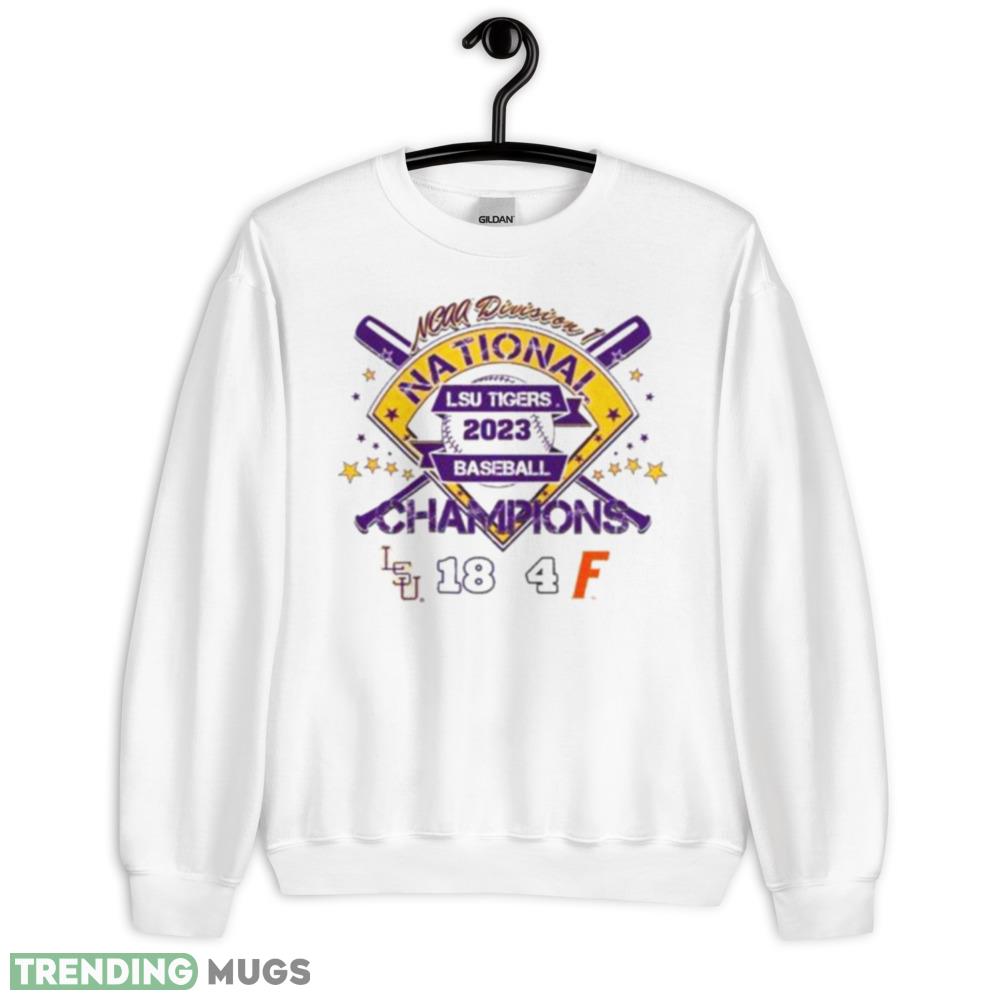 LSU Tiger 18 – 4 Florida 2023 2023 College World Series Champions Finals Score Shirt - 18000 Unisex Heavy Blend Crewneck Sweatshirt LSU Tiger 18 – 4 Florida 2023 2023 College World Series Champions Finals Score Shirt - 18000 Unisex Heavy Blend Crewneck Sweatshirt