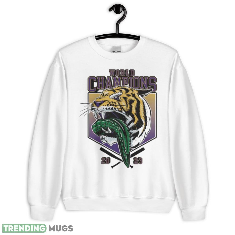 LSU Tiger Tail Gator 2023 World Champions Shirt - 18000 Unisex Heavy Blend Crewneck Sweatshirt LSU Tiger Tail Gator 2023 World Champions Shirt - 18000 Unisex Heavy Blend Crewneck Sweatshirt