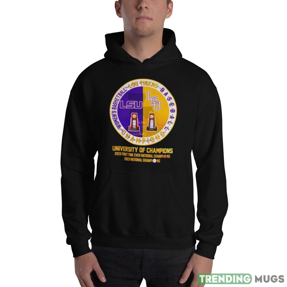 LSU Tigers Baseball And Women’s Basketball University Of Champions Shirt Dark Shirt LSU Tigers Baseball And Women’s Basketball University Of Champions Shirt Dark Shirt