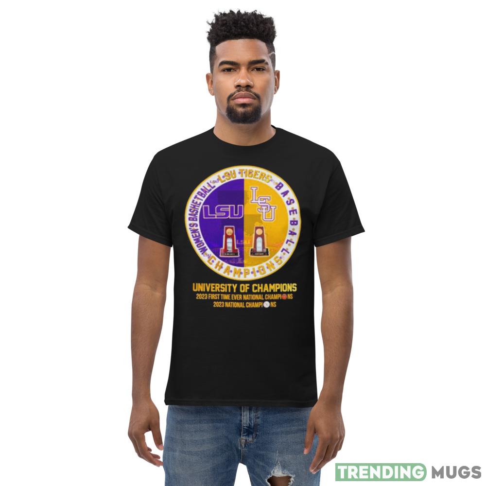 LSU Tigers Baseball And Women’s Basketball University Of Champions Shirt Dark Shirt LSU Tigers Baseball And Women’s Basketball University Of Champions Shirt Dark Shirt