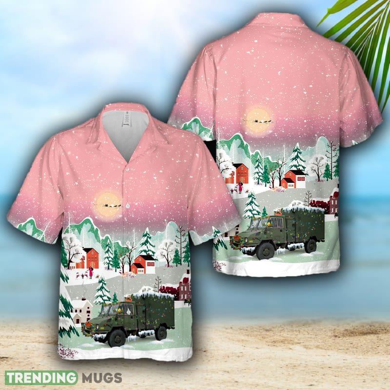 LSVW Military Truck Christmas Canadian Army Hawaiian Shirt For Men And Women - LSVW Military Truck Christmas Canadian Army Hawaiian Shirt For Men And Women