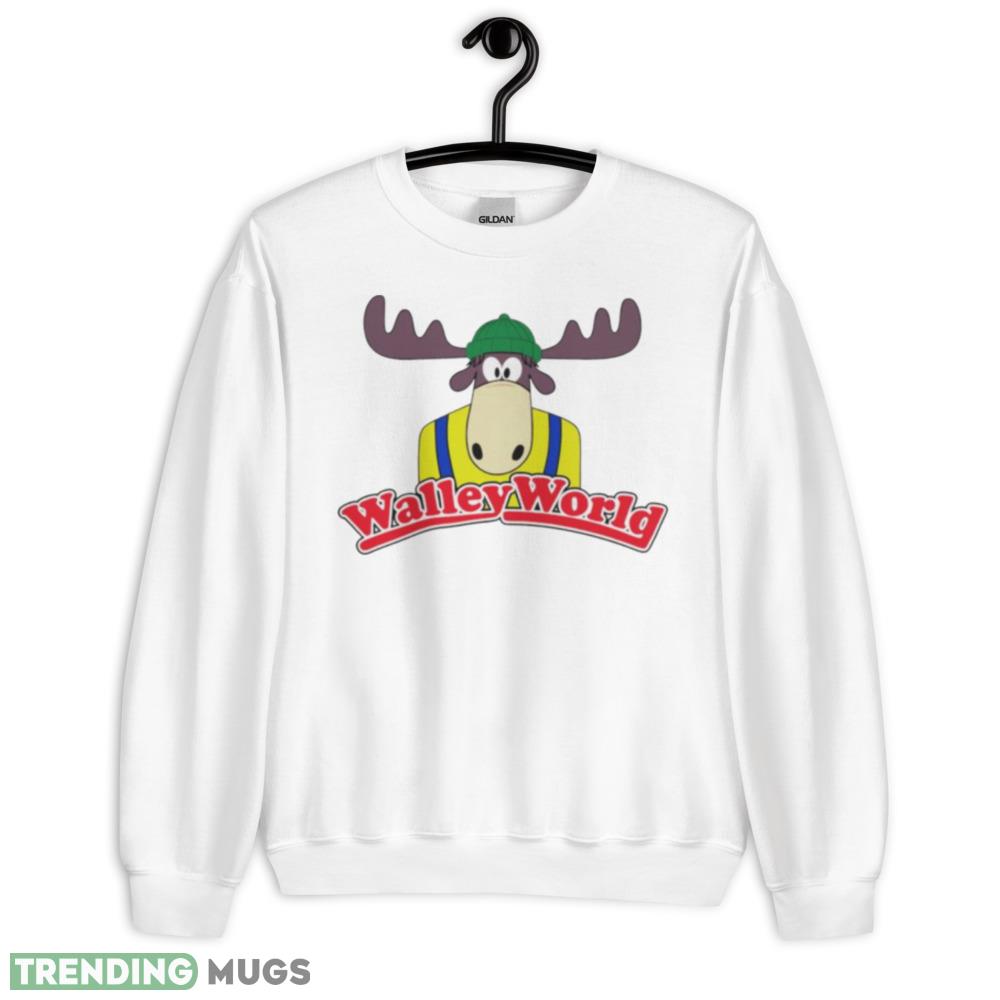 Marty Moose the mascot Walley world logo shirt - 18000 Unisex Heavy Blend Crewneck Sweatshirt Marty Moose the mascot Walley world logo shirt - 18000 Unisex Heavy Blend Crewneck Sweatshirt