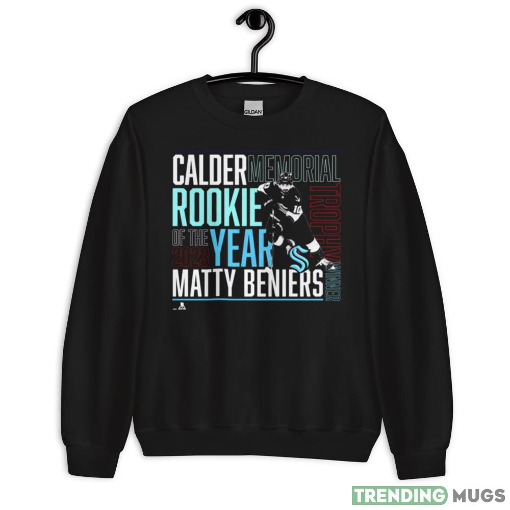 Matty Beniers Seattle Kraken 2023 Calder Trophy Winner T Shirt - 18000 Unisex Heavy Blend Crewneck Sweatshirt Matty Beniers Seattle Kraken 2023 Calder Trophy Winner T Shirt - 18000 Unisex Heavy Blend Crewneck Sweatshirt