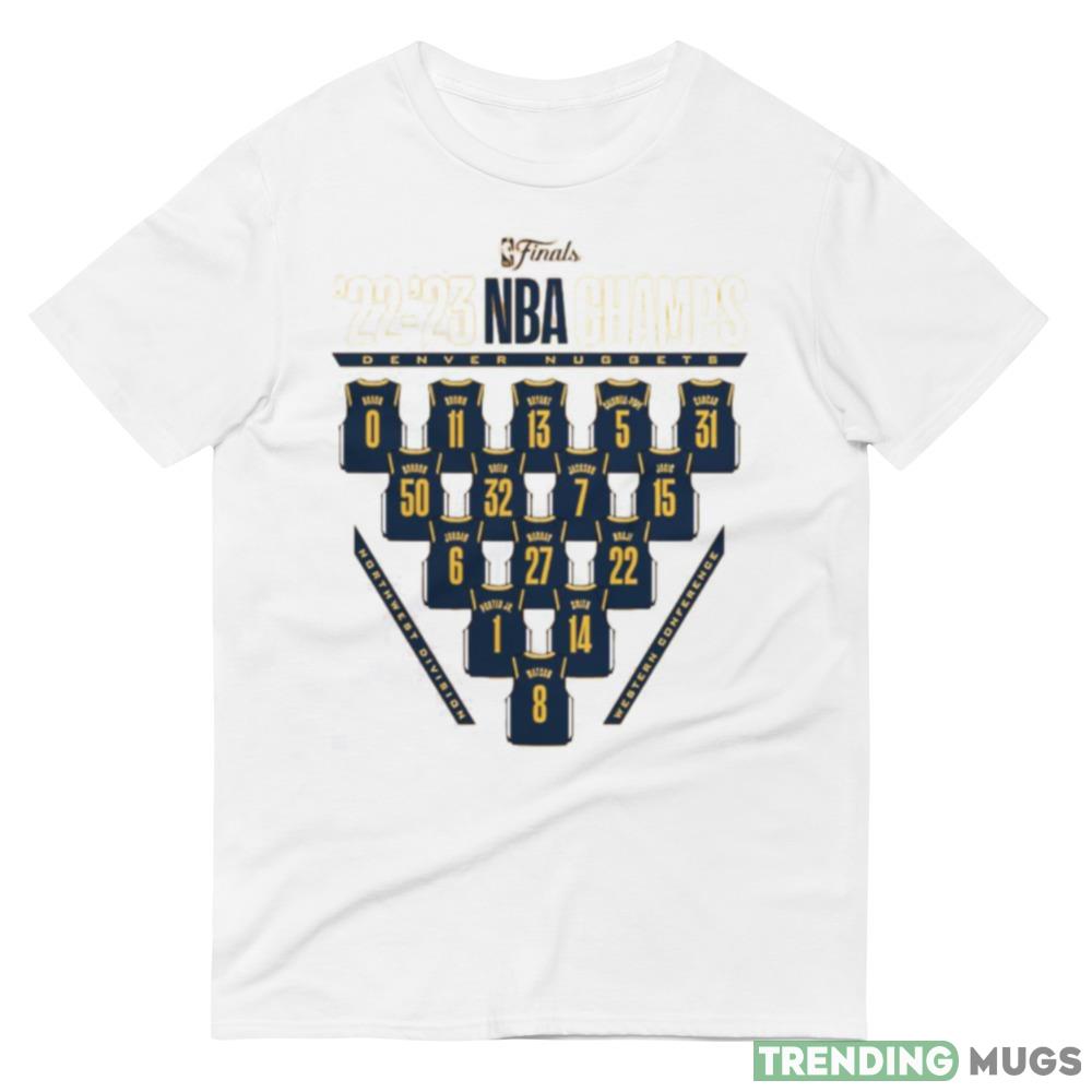 Men’s Gold Denver Nuggets 2023 NBA Finals Champions Close Out Jersey Roster T Shirt Light Shirt Men’s Gold Denver Nuggets 2023 NBA Finals Champions Close Out Jersey Roster T Shirt Light Shirt