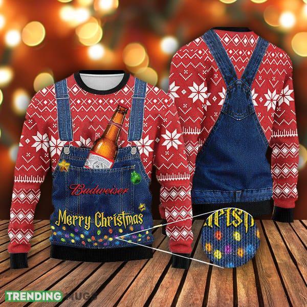 Merry Christmas Budweiser Sweater Gift For Men And Women - Merry Christmas Budweiser Sweater Gift For Men And Women Merry Christmas Budweiser Sweater Gift For Men And Women - Merry Christmas Budweiser Sweater Gift For Men And Women